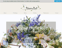 Tablet Screenshot of bloomandbud.com